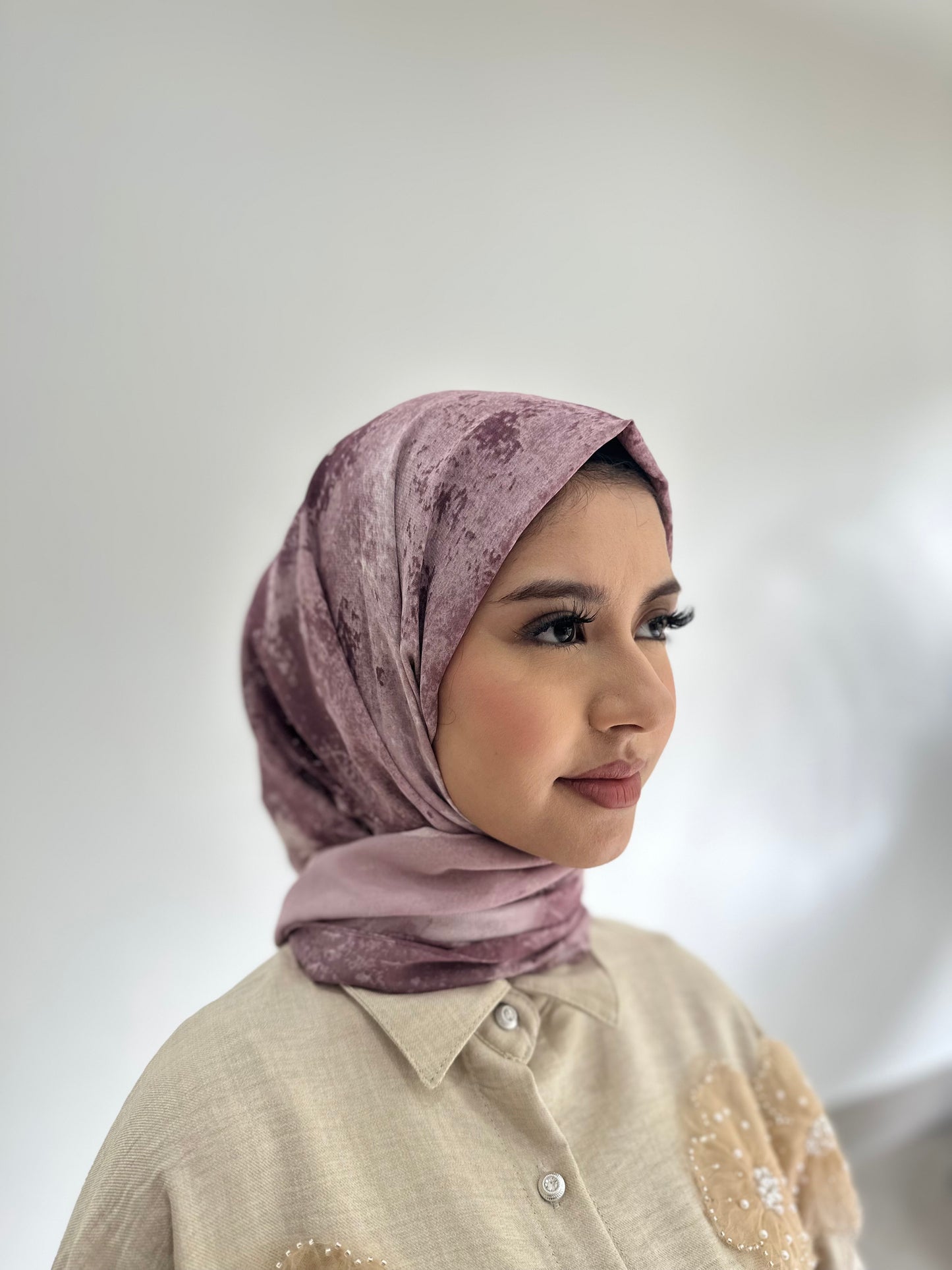 Long printed scarf