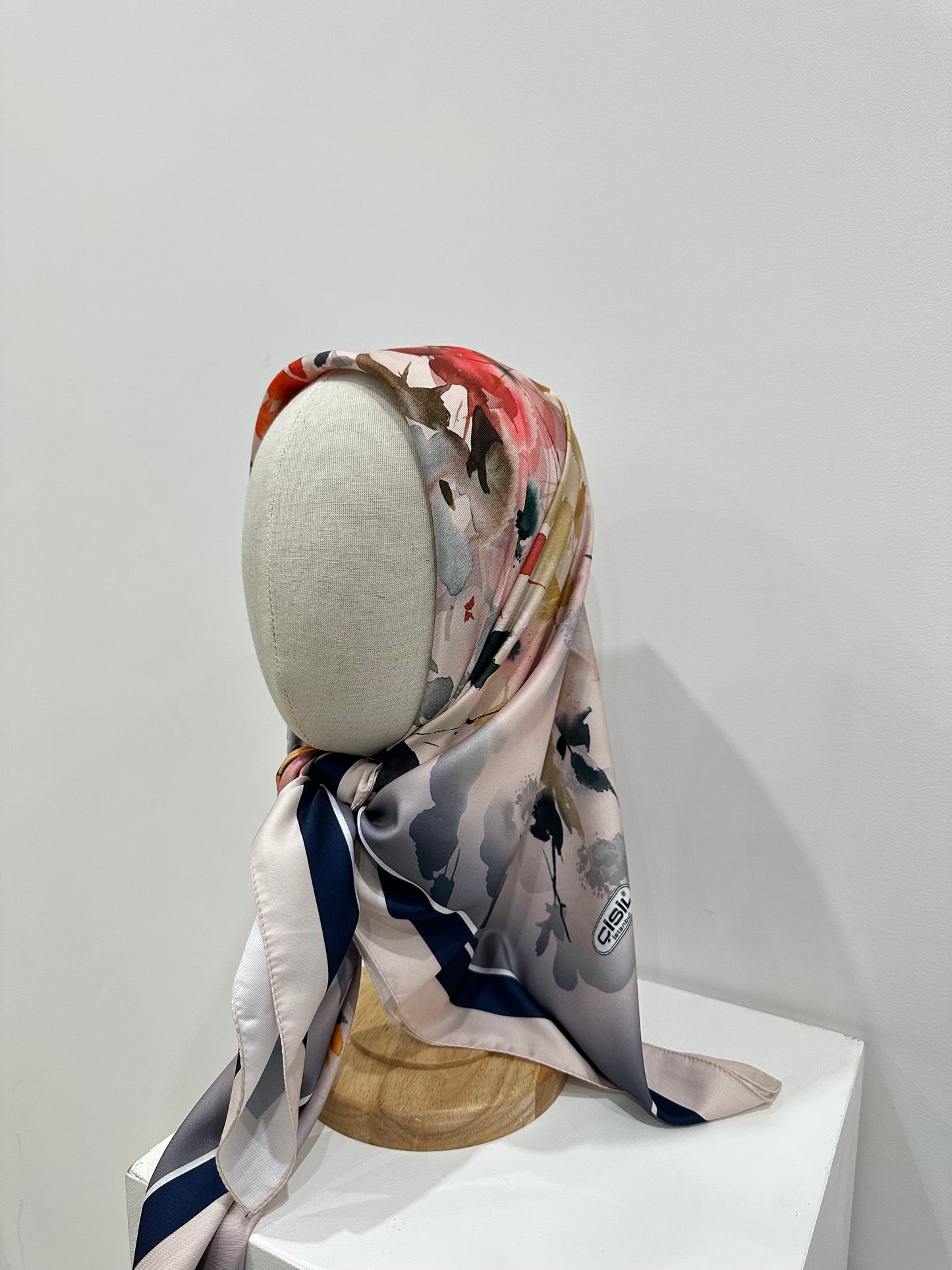 Satin Silk Scarf | Fuchsia