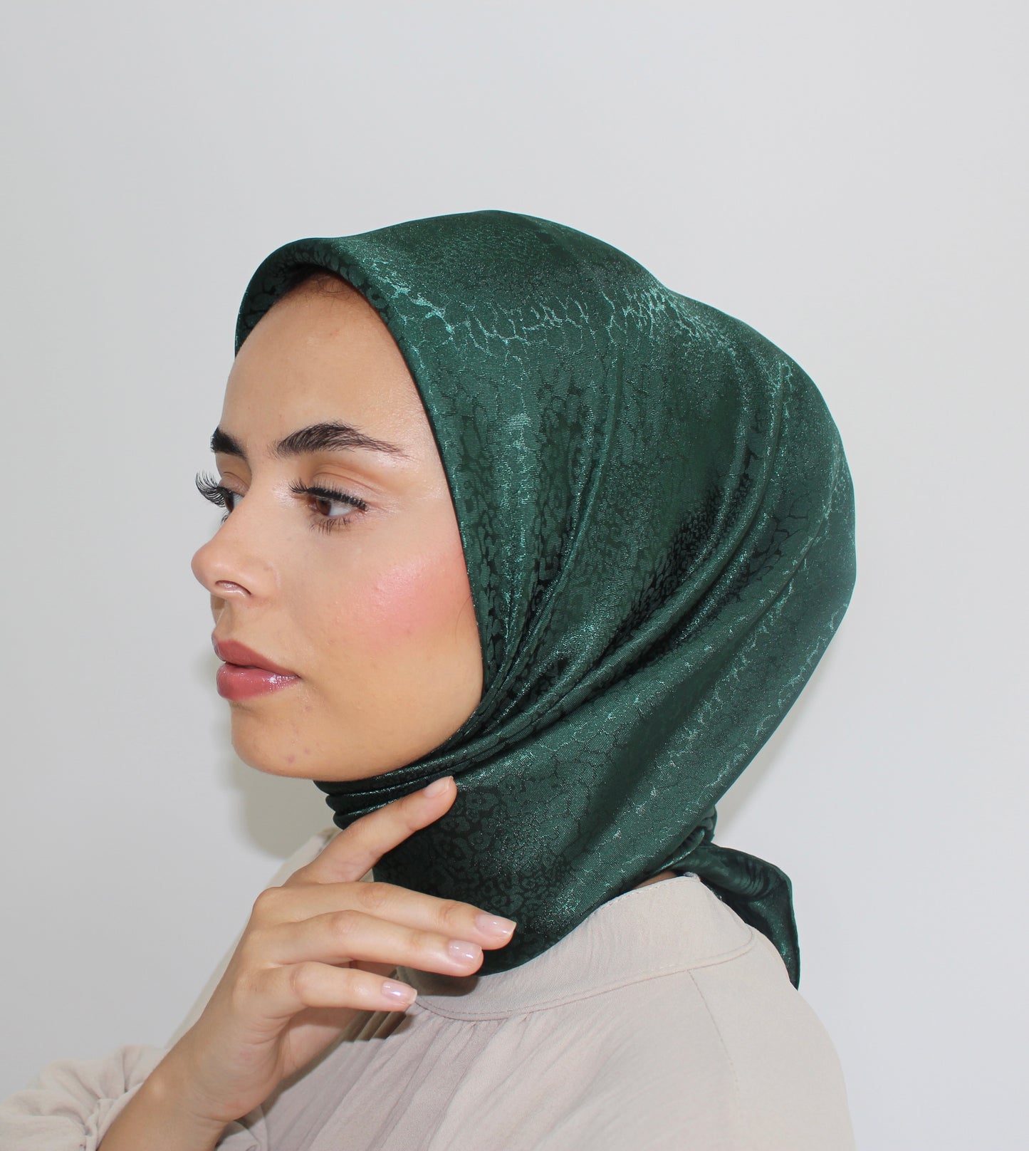 Premium Silk Hijabs | Bottle Green