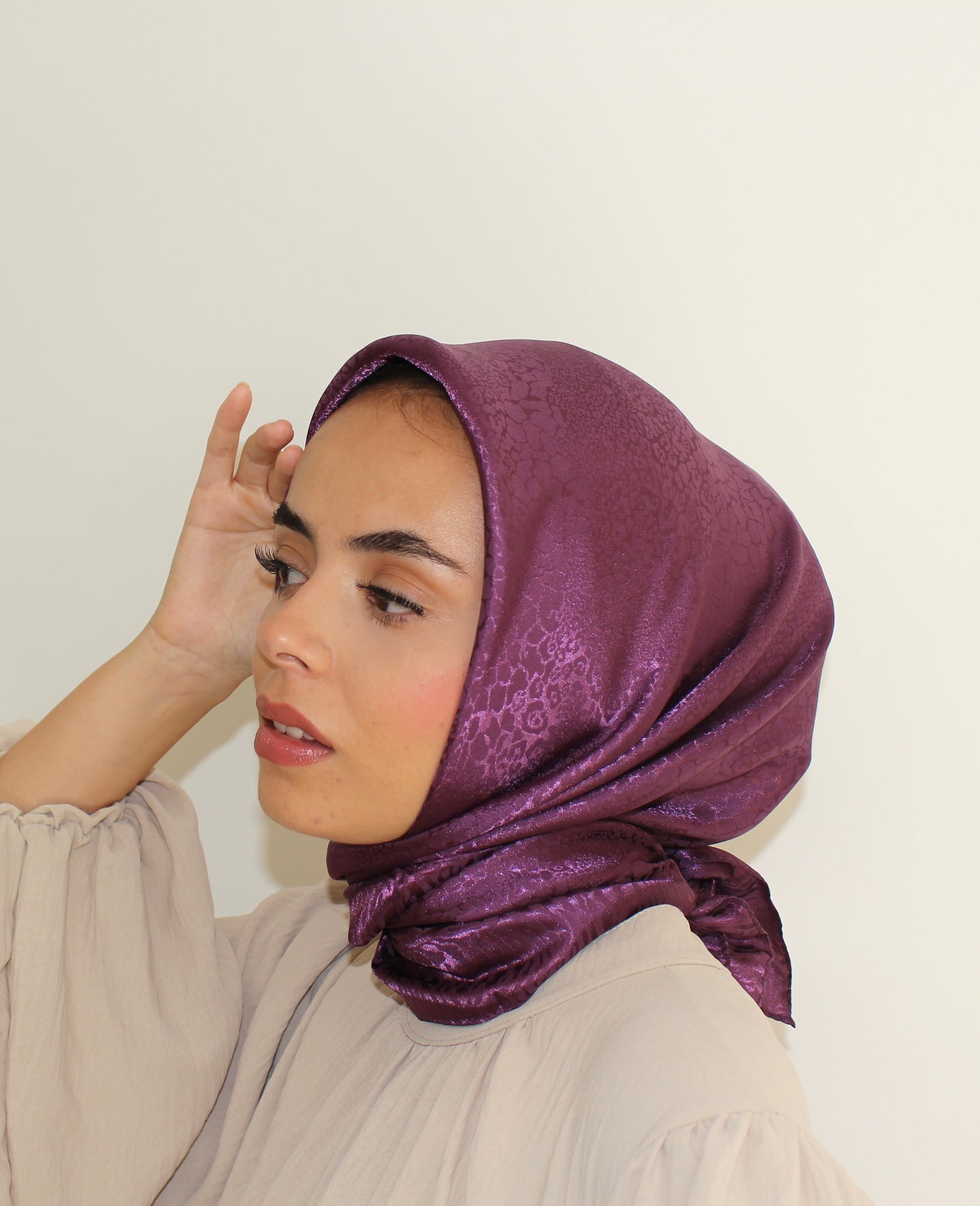 Premium Silk Hijab | Purple