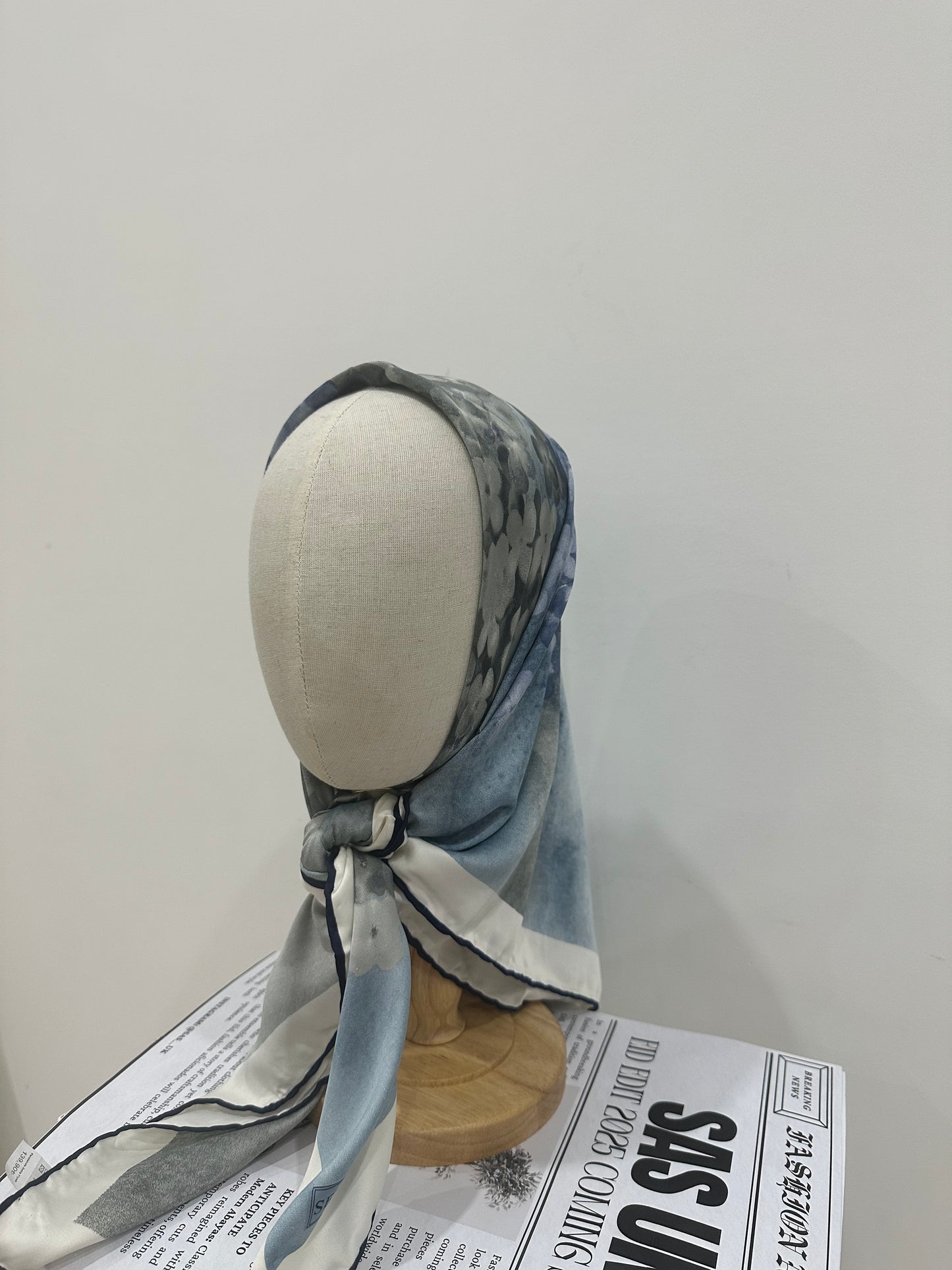 Satin Sqaure Scarf | Ocean