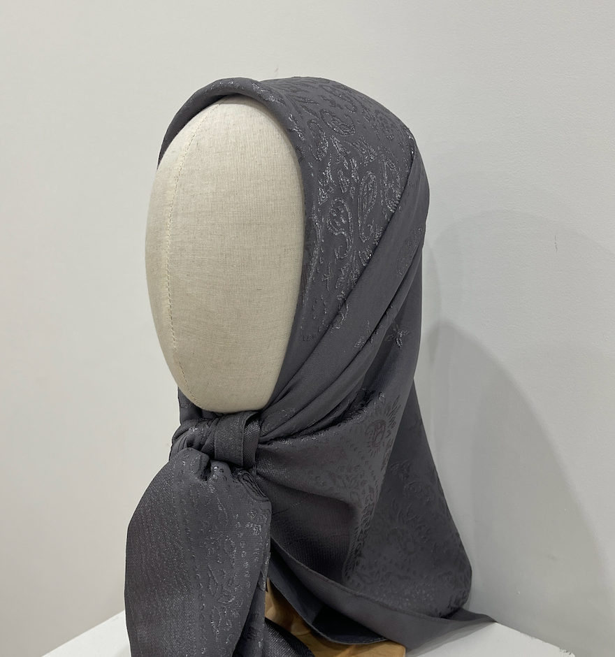 Paisley Charcoal Grey
