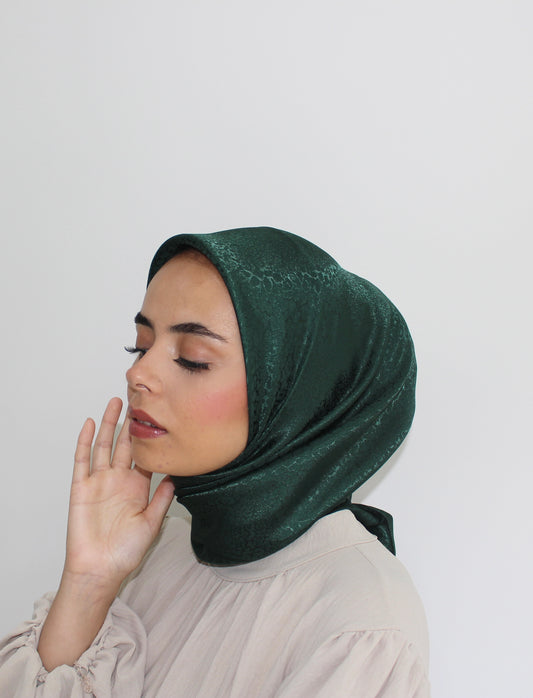 Premium Silk Hijabs | Bottle Green