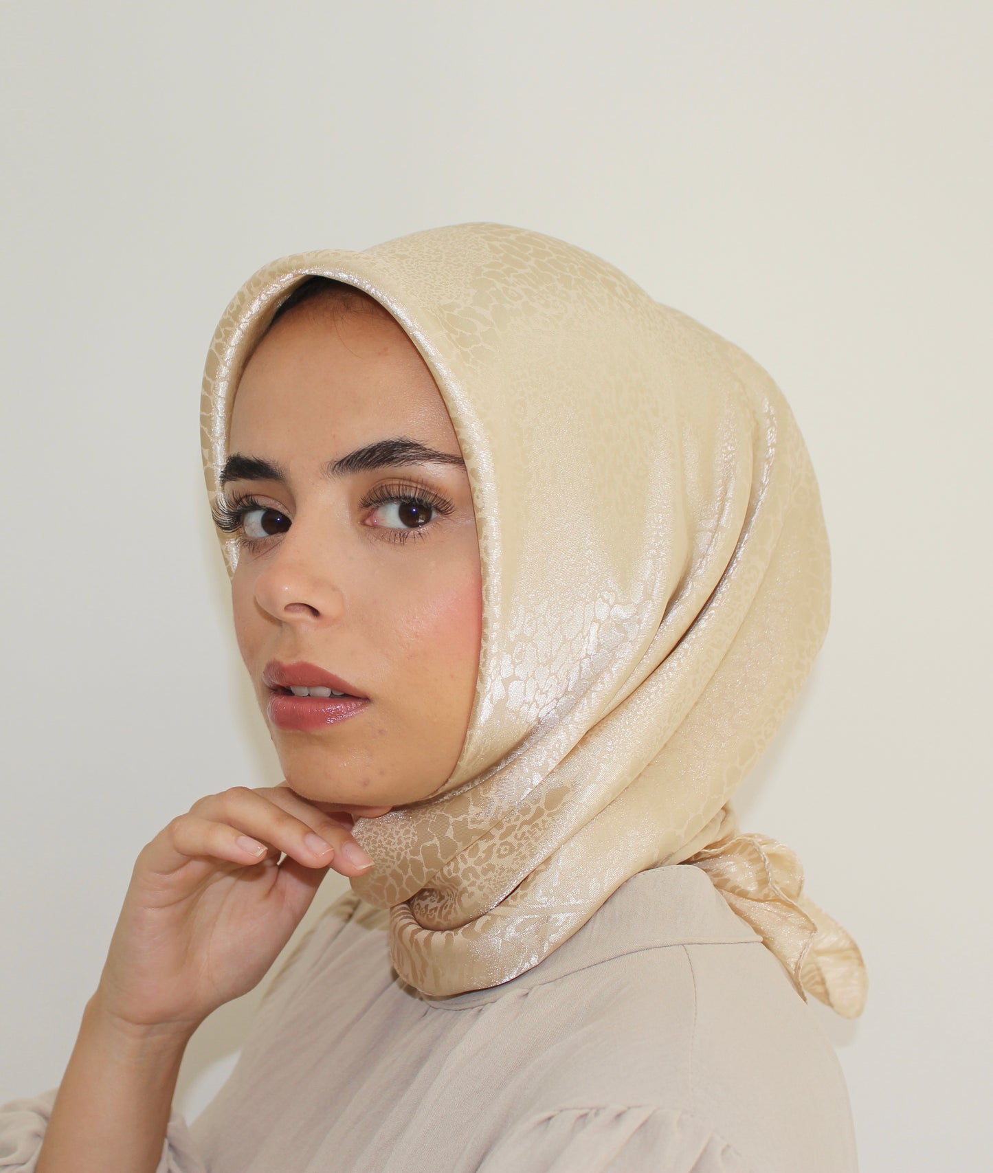 Premium Silk Hijabs | Cream
