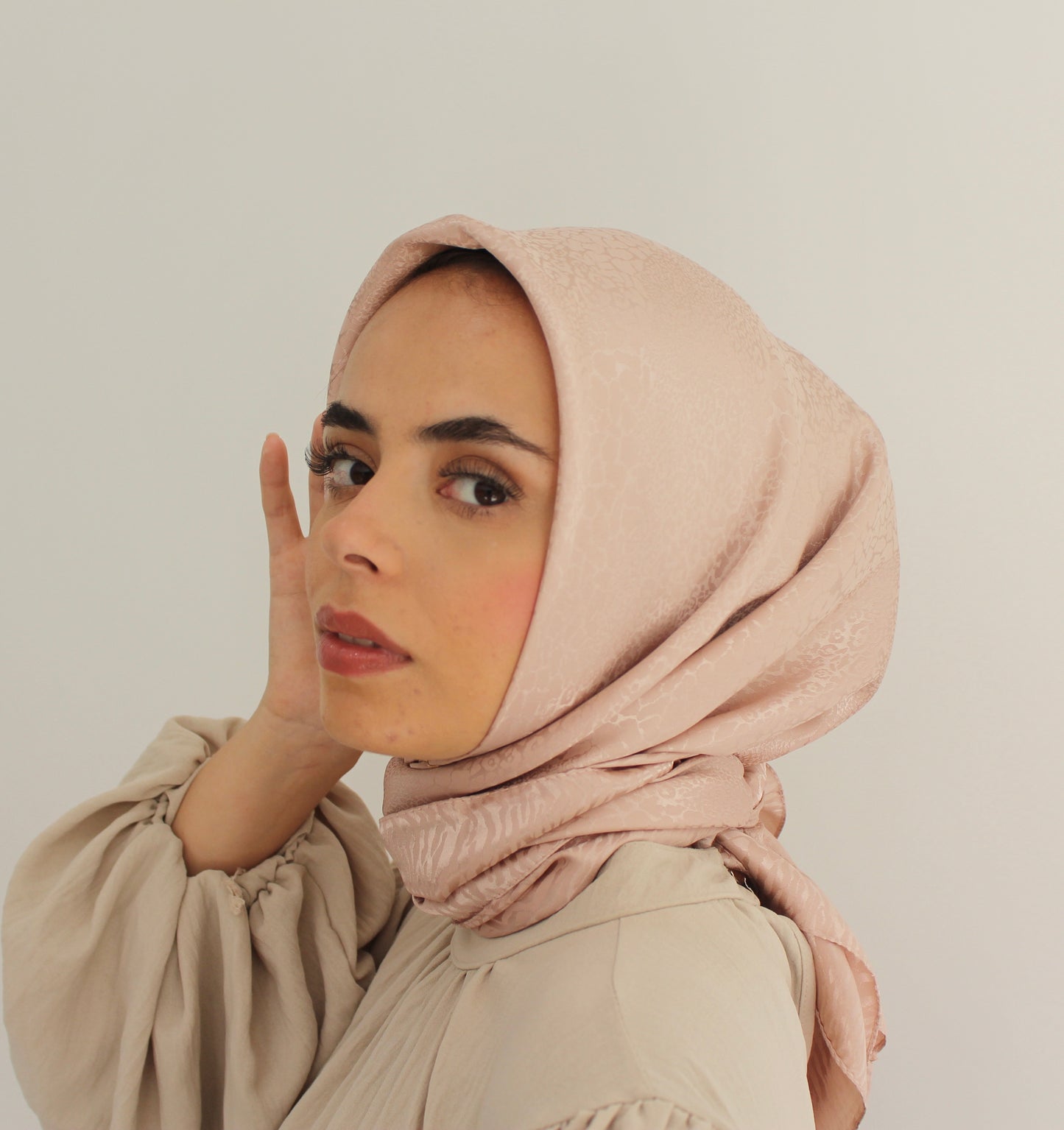 Premium Silk Hijab | Baby Pink