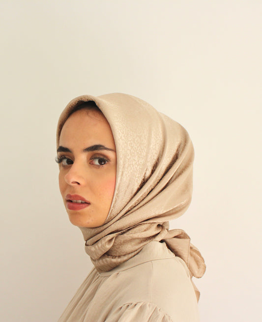 Premium Silk Hijab | Beige