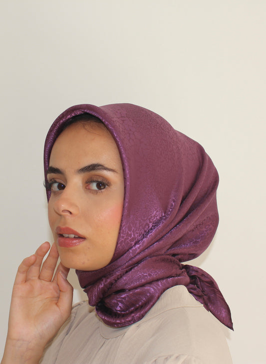 Premium Silk Hijab | Purple