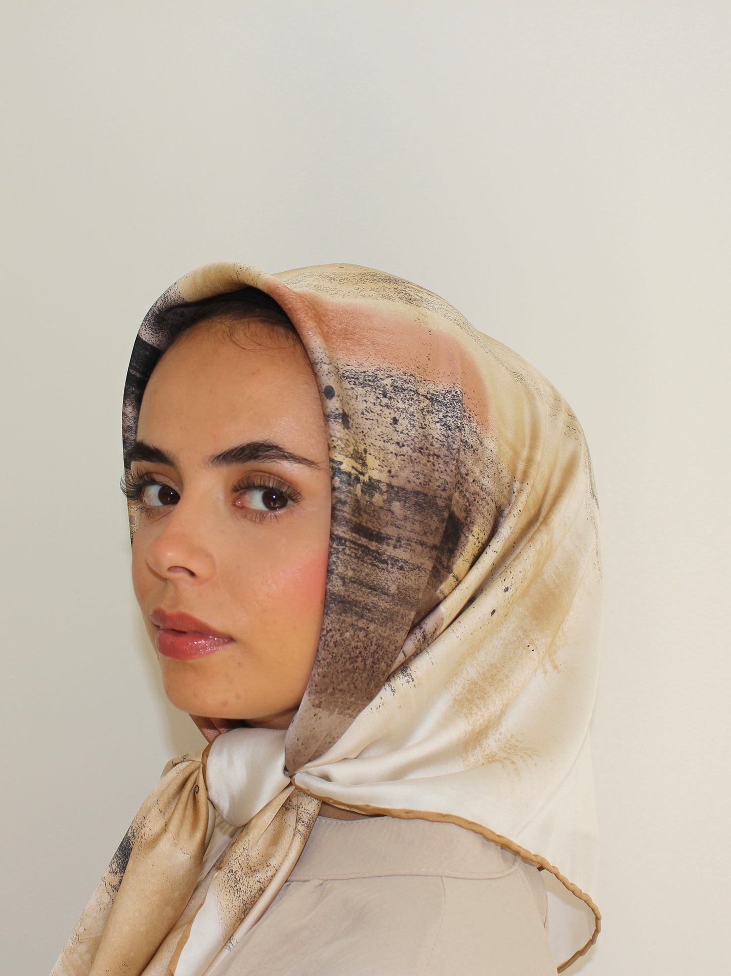 Patterned Sqaure Hijab | Sandstorm