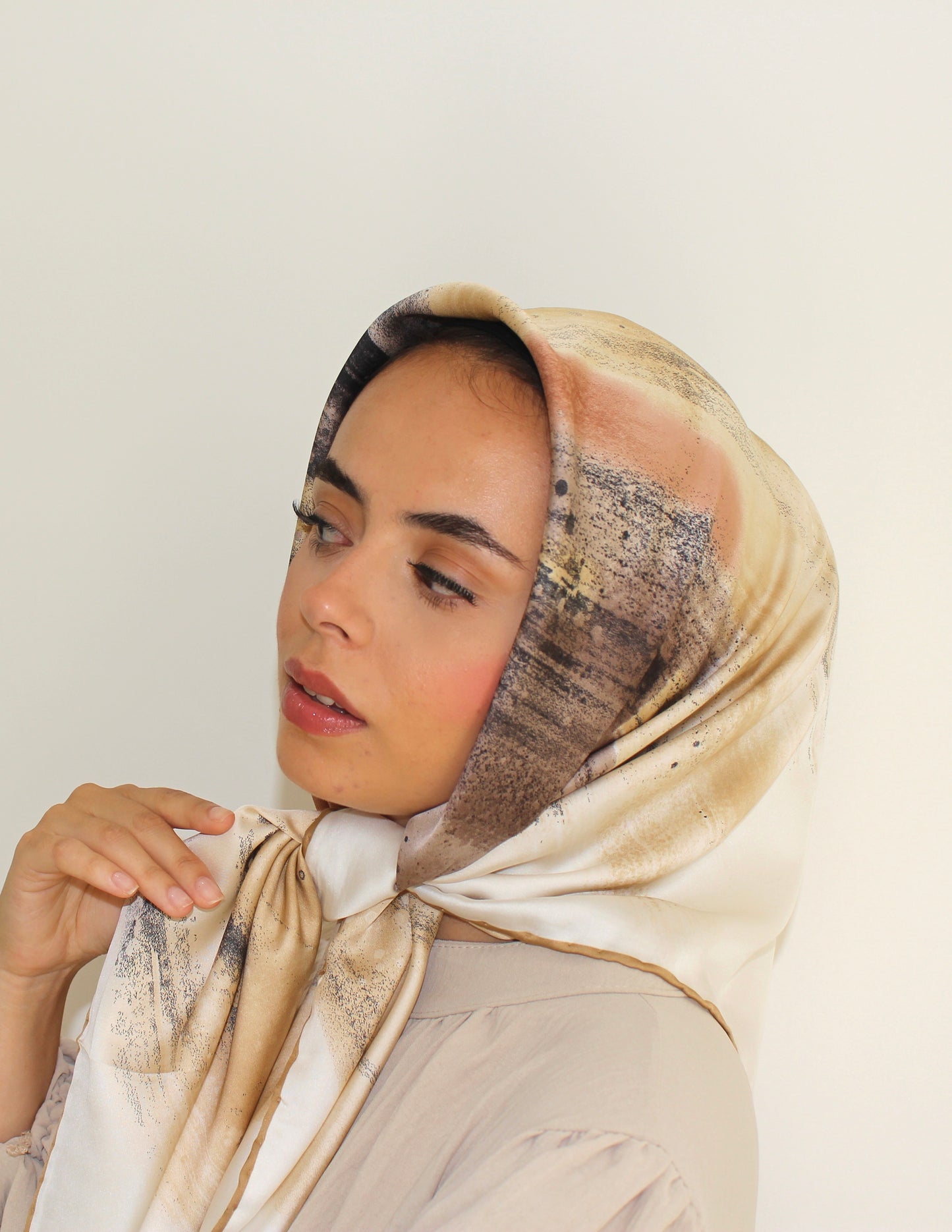 Patterned Sqaure Hijab | Sandstorm