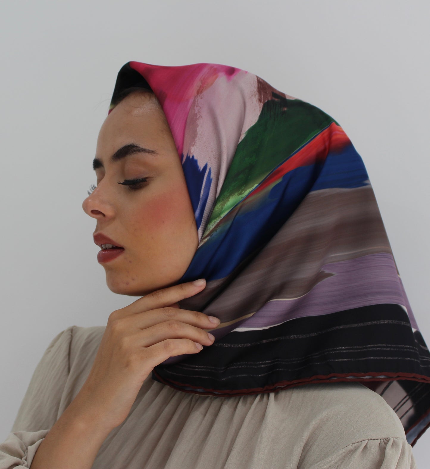 Patterned Sqaure Hijab | Prismatic